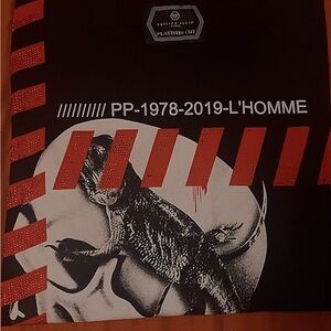 Philipp Plein Black Tee with Subtle White Logo Tag